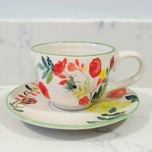 Anthropologie Michelle Morin "Climbing Rose" Set